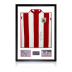 Tony Currie Signed Sheffield United Shirt Premium Frame