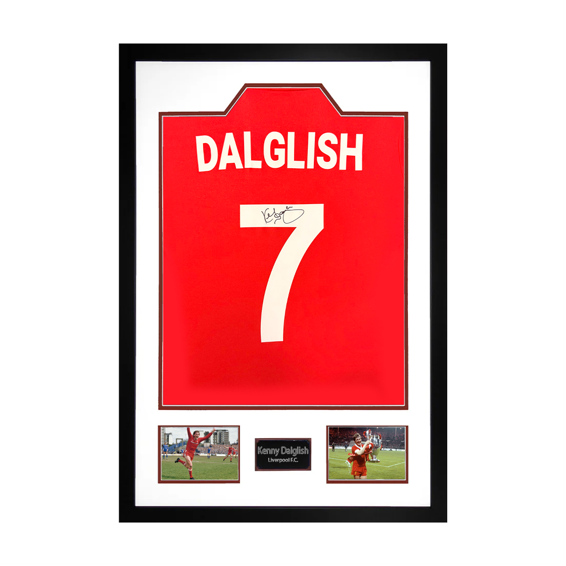Kenny Dalglish Signed Liverpool Shirt Premium Frame