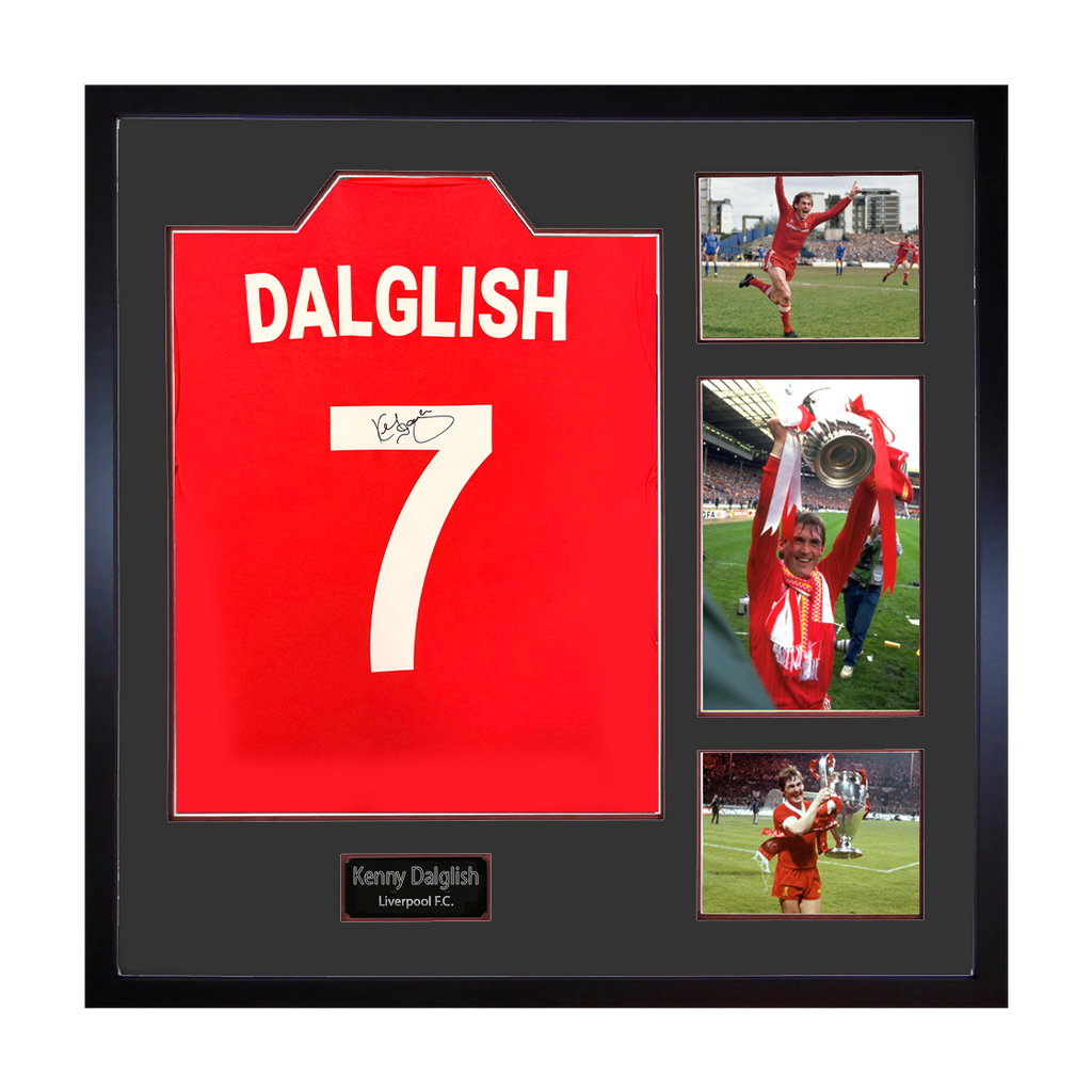 Kenny Dalglish Signed Liverpool Shirt Elite Frame