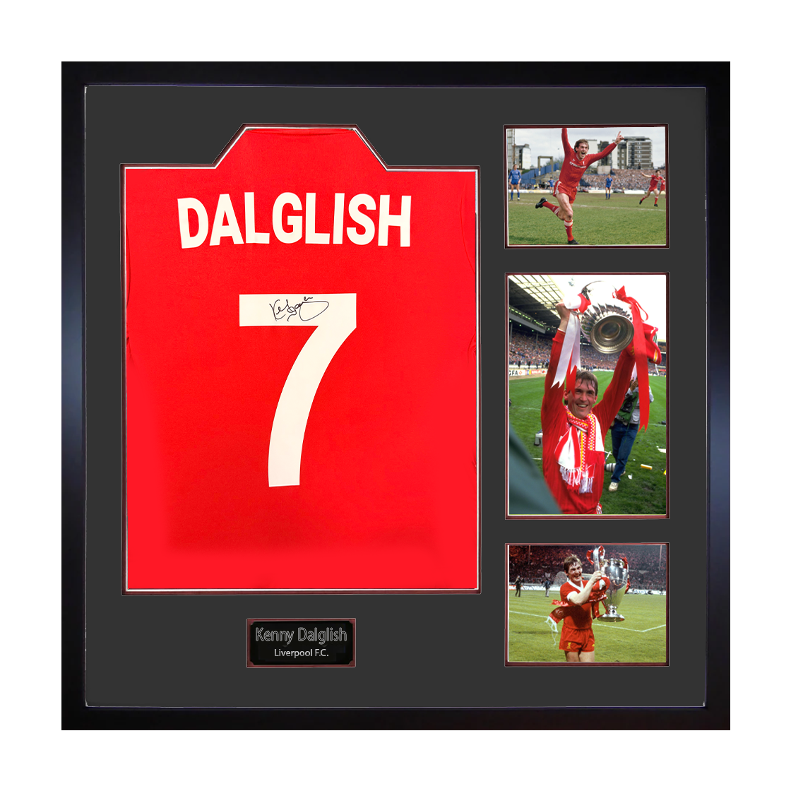 Kenny Dalglish Signed Liverpool Shirt Elite Frame