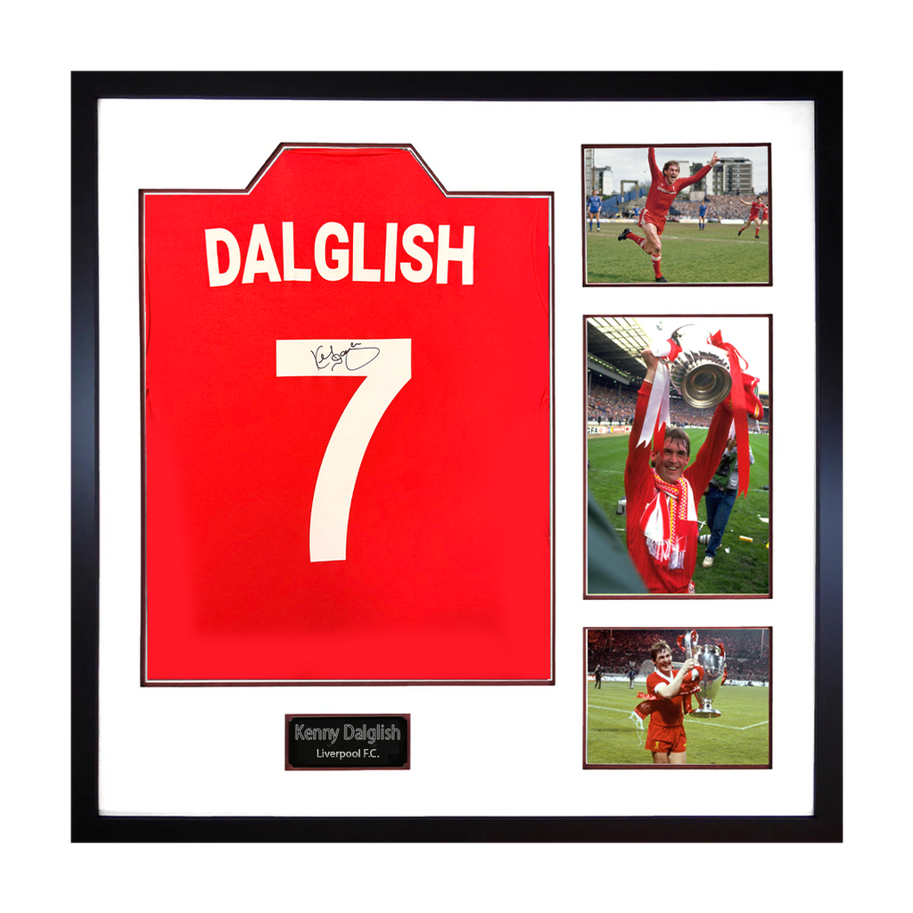 Kenny Dalglish Signed Liverpool Shirt Elite Frame