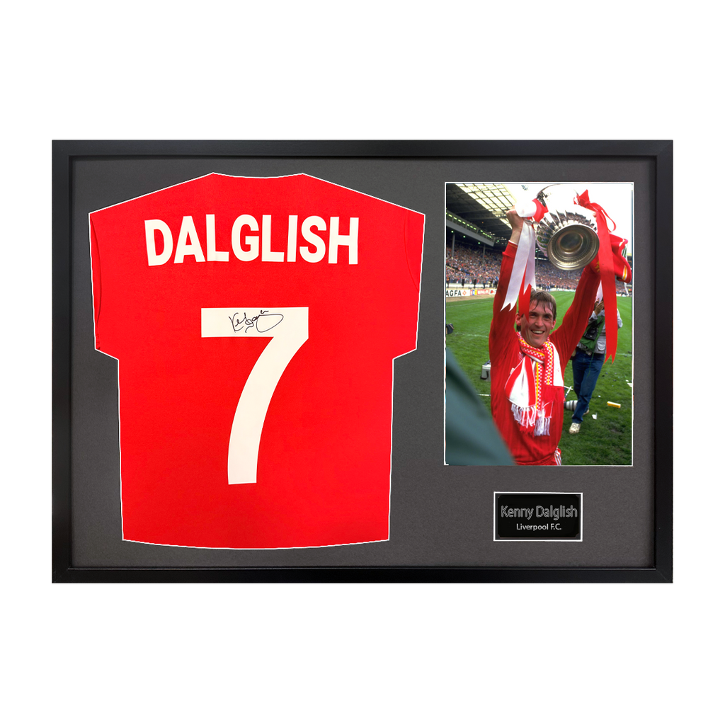 Kenny Dalglish Signed Liverpool Shirt Classic Frame