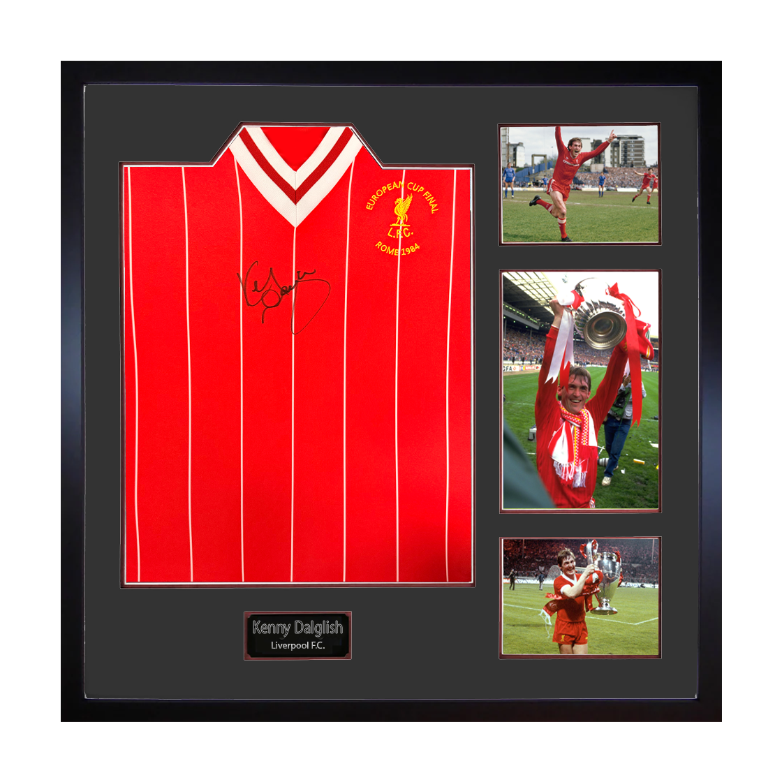 Kenny Dalglish Signed Liverpool Shirt Elite Frame