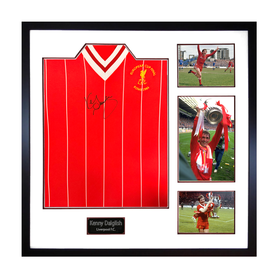 Kenny Dalglish Signed Liverpool Shirt Elite Frame