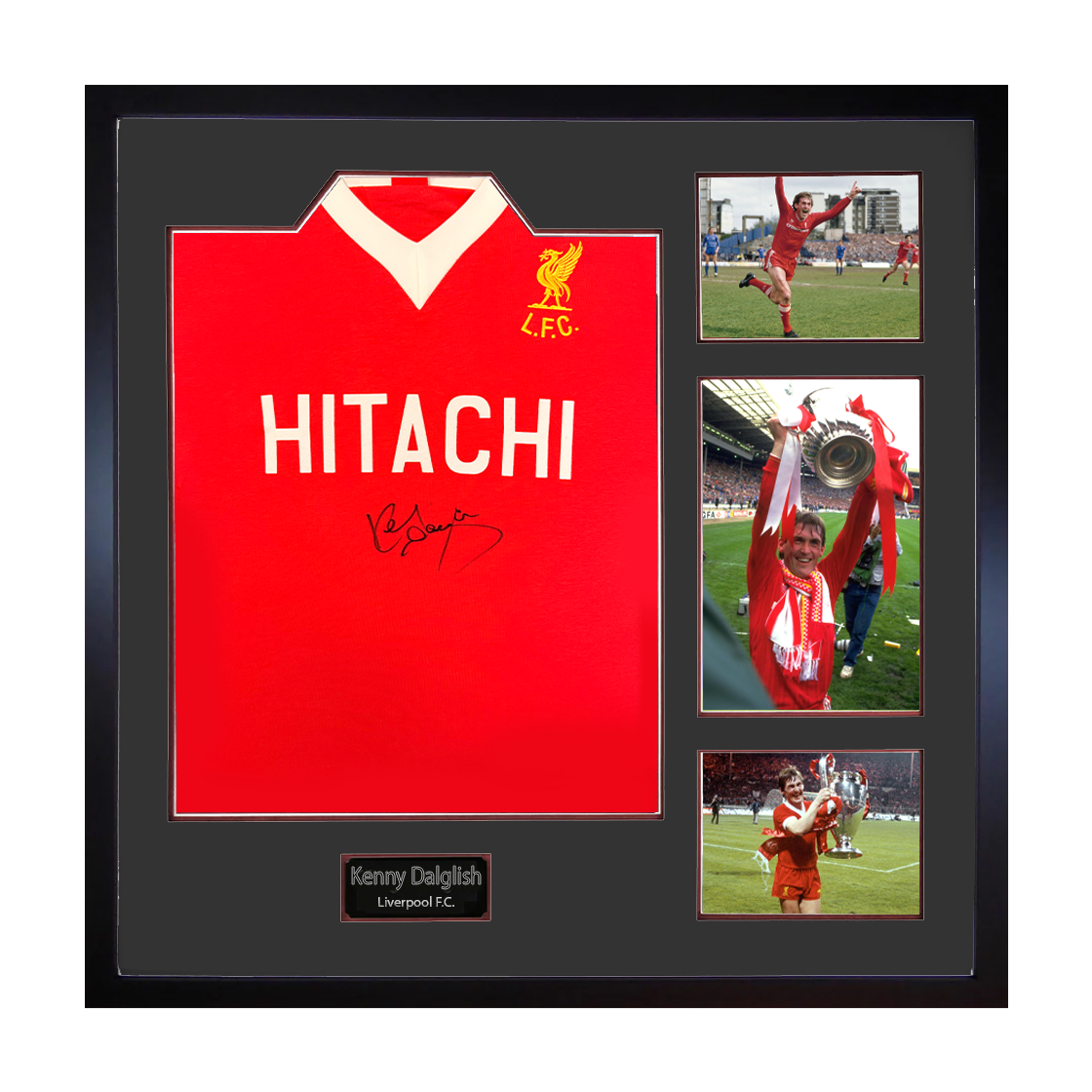 Kenny Dalglish Signed Liverpool Shirt Elite Frame