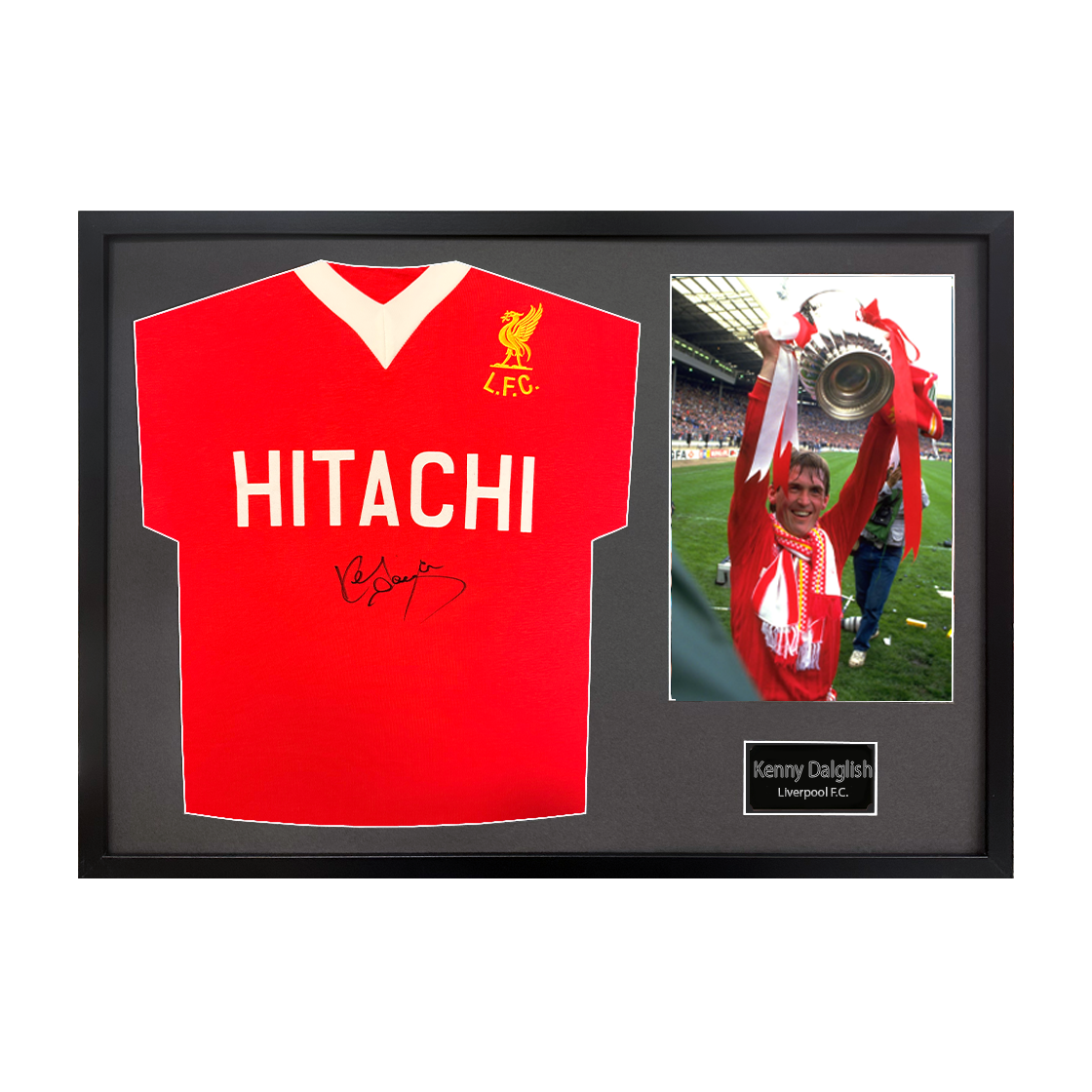 Kenny Dalglish Signed Liverpool Shirt Classic Frame