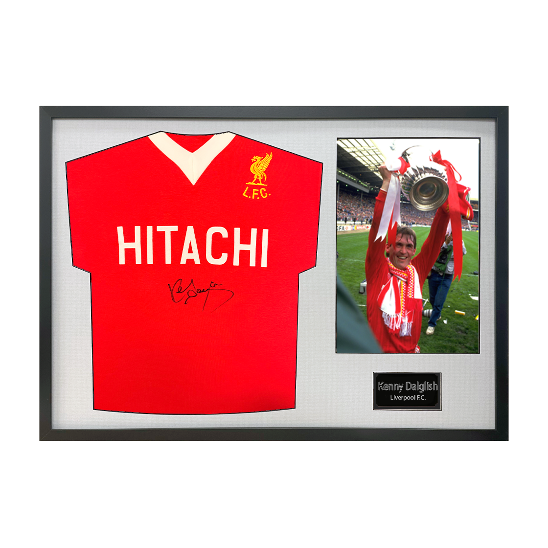 Kenny Dalglish Signed Liverpool Shirt Classic Frame