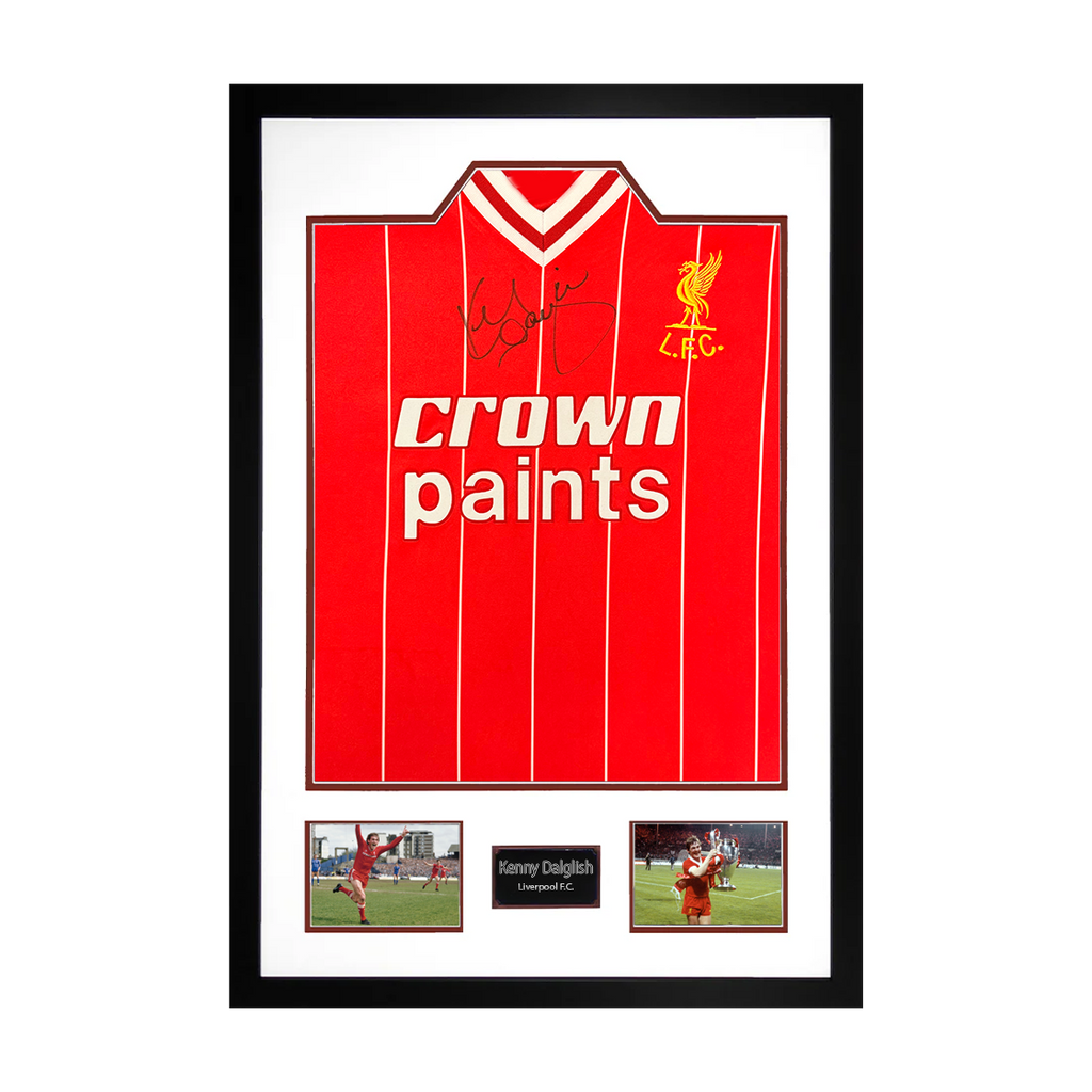 Kenny Dalglish Signed Liverpool Shirt Premium Frame