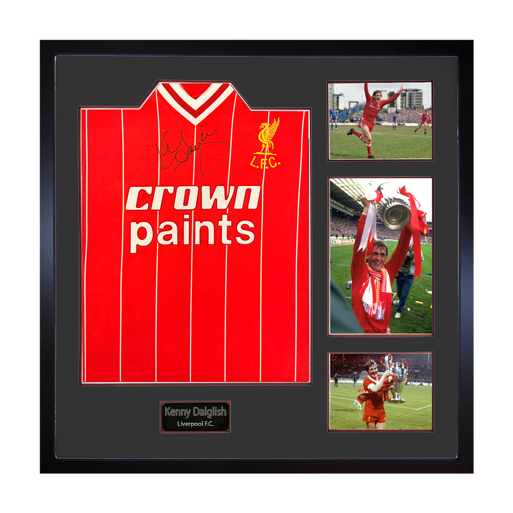 Kenny Dalglish Signed Liverpool Shirt Elite Frame