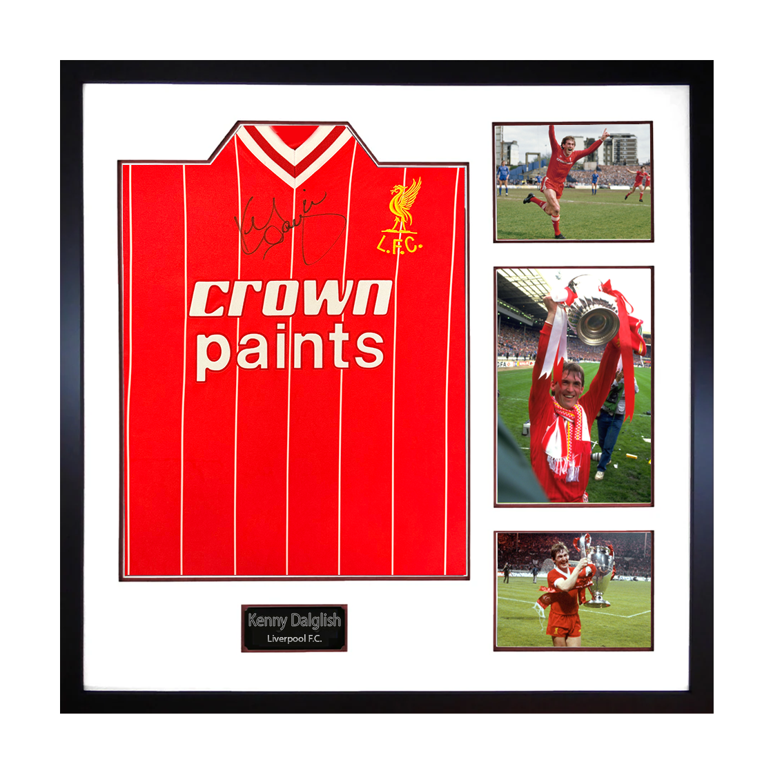 Kenny Dalglish Signed Liverpool Shirt Elite Frame