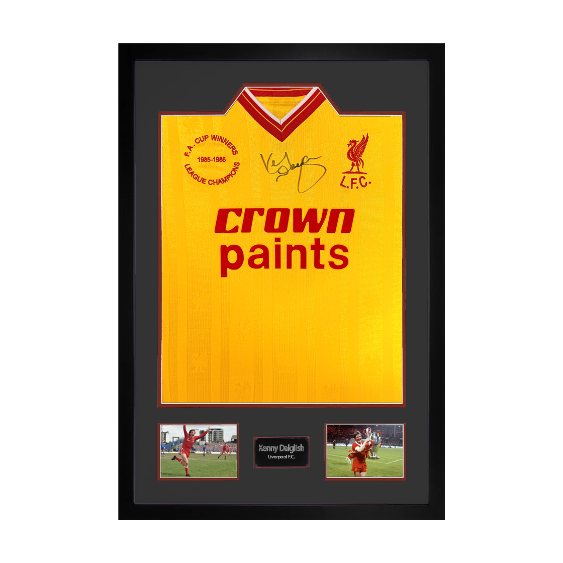 Kenny Dalglish Signed Liverpool Shirt Premium Frame