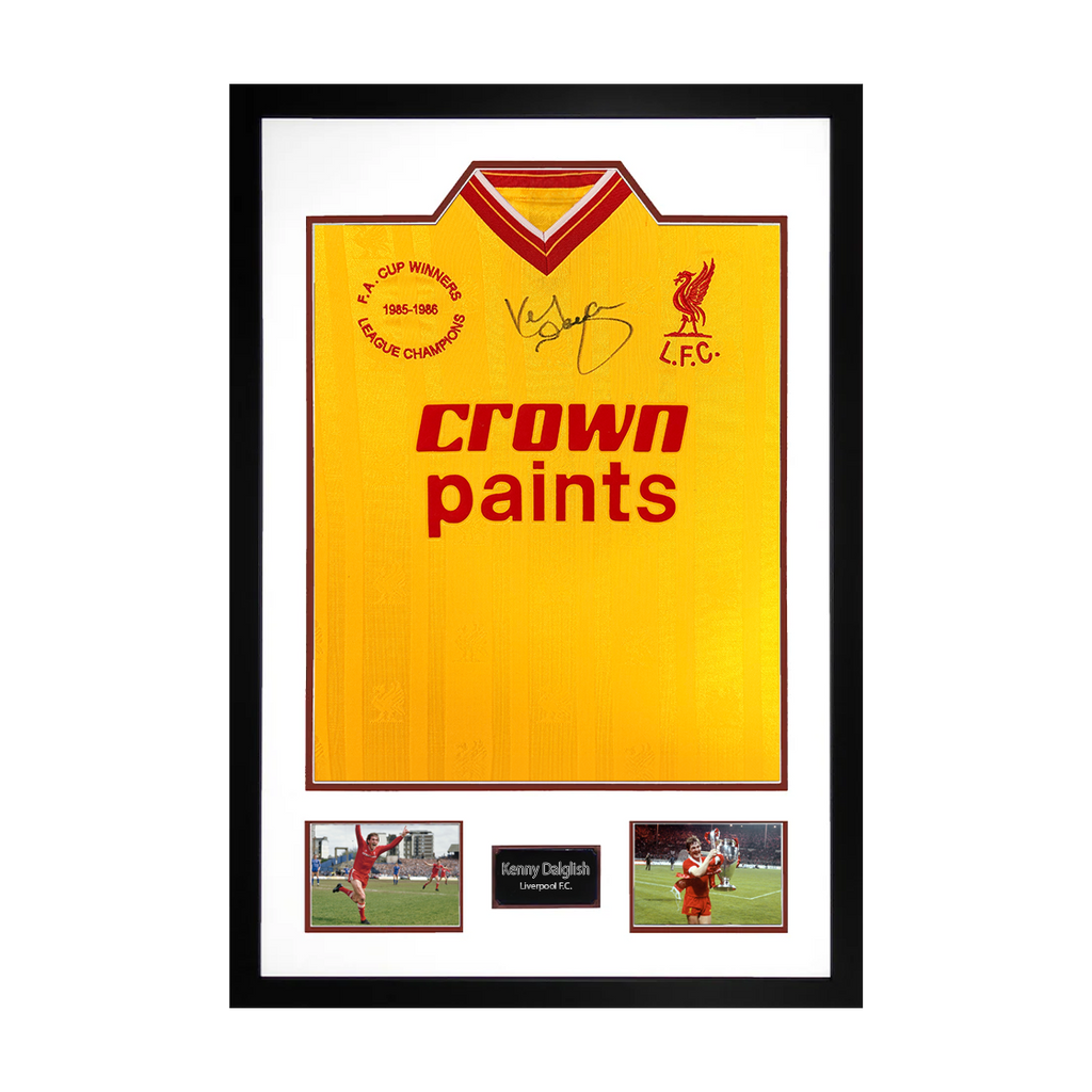 Kenny Dalglish Signed Liverpool Shirt Premium Frame