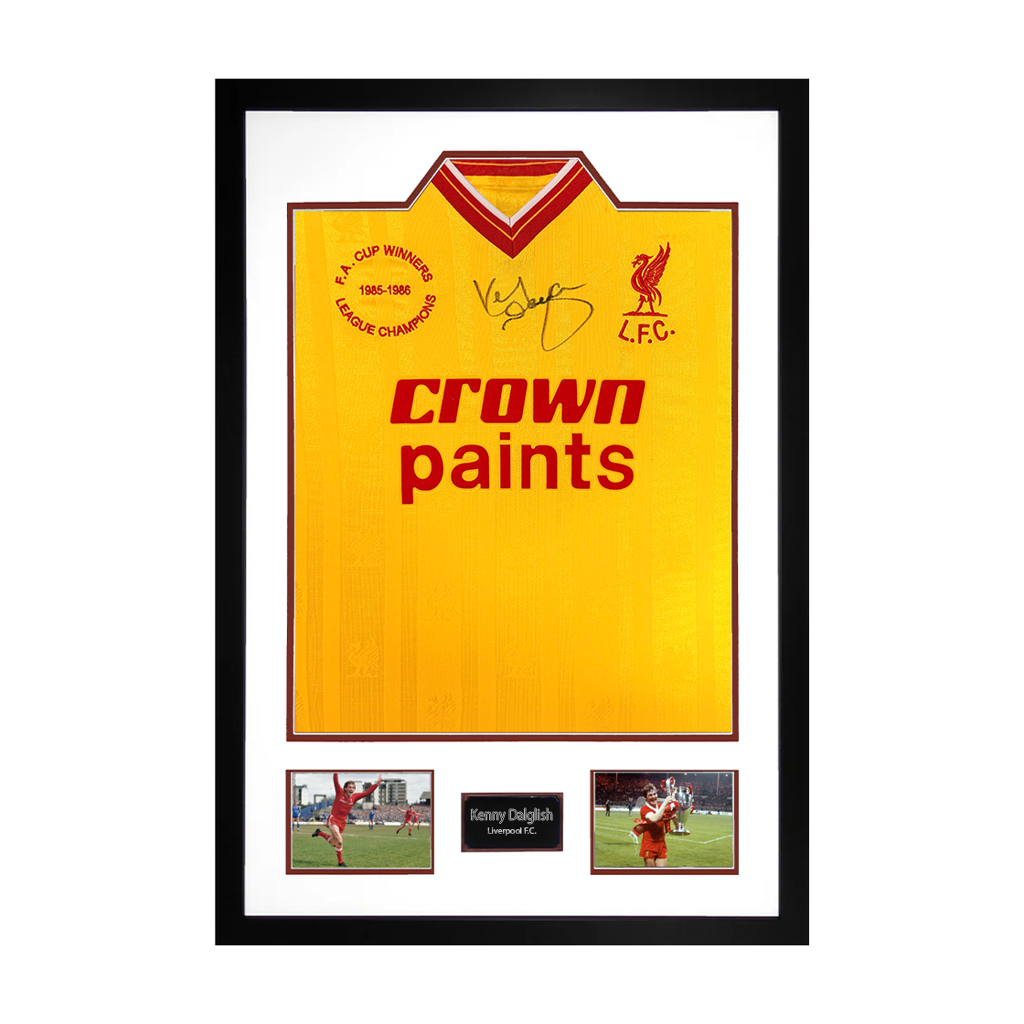 Kenny Dalglish Signed Liverpool Shirt Premium Frame