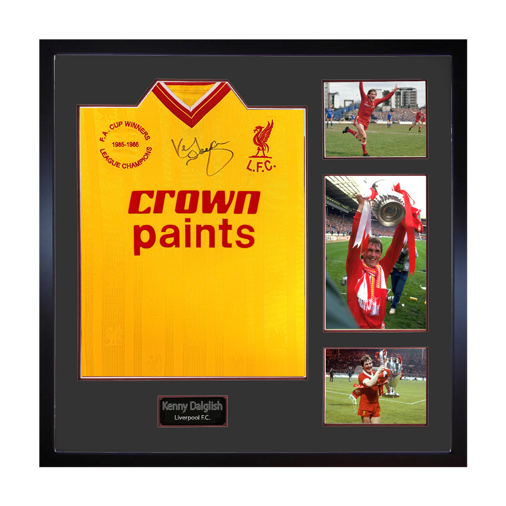 Kenny Dalglish Signed Liverpool Shirt Elite Frame