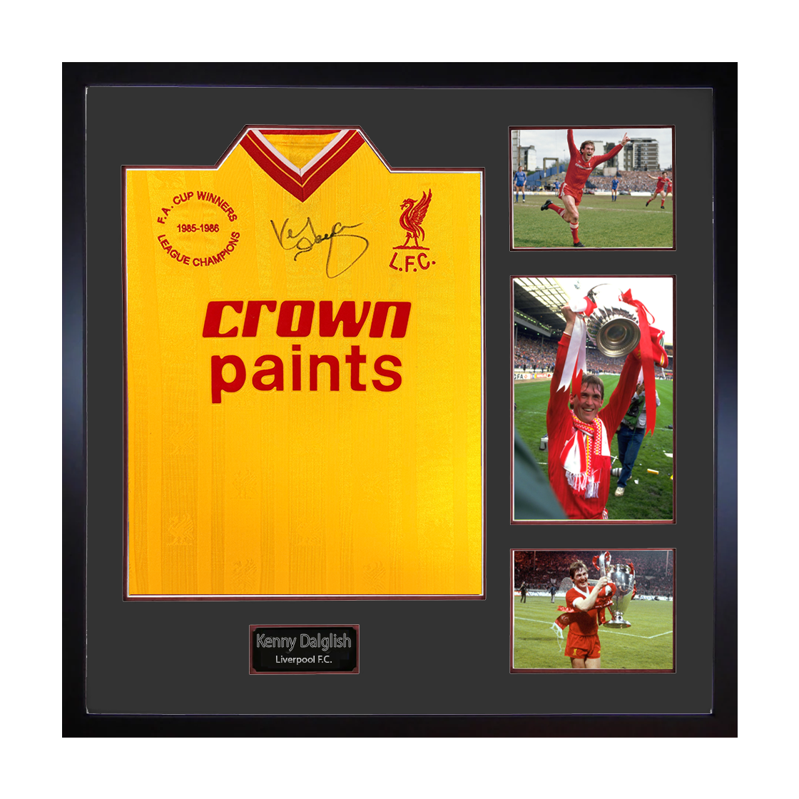 Kenny Dalglish Signed Liverpool Shirt Elite Frame