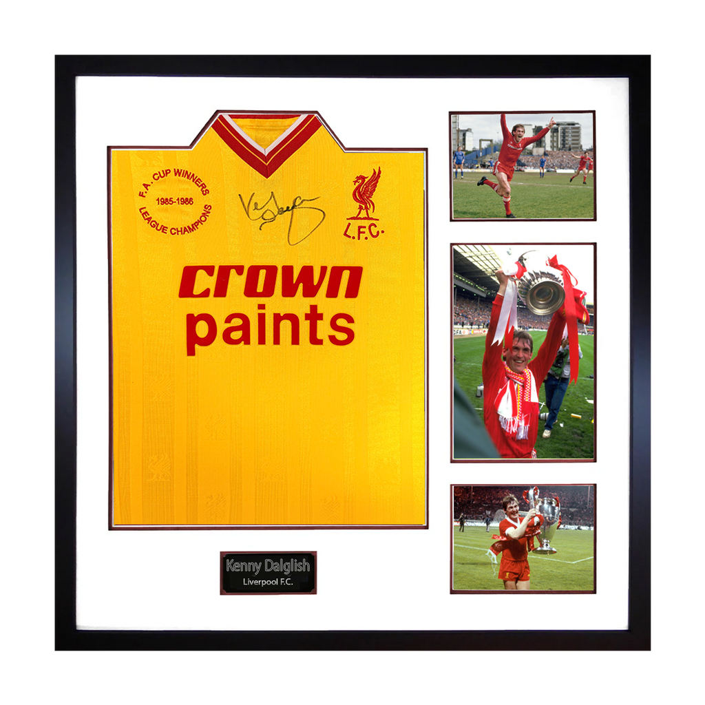 Kenny Dalglish Signed Liverpool Shirt Elite Frame