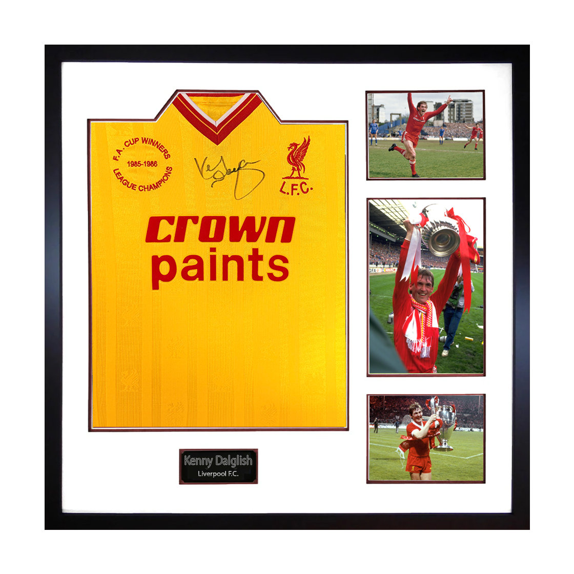 Kenny Dalglish Signed Liverpool Shirt Elite Frame