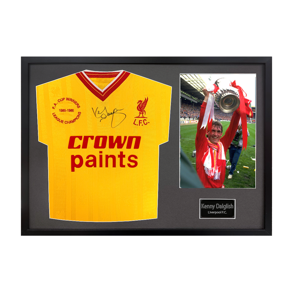 Kenny Dalglish Signed Liverpool Shirt Classic Frame