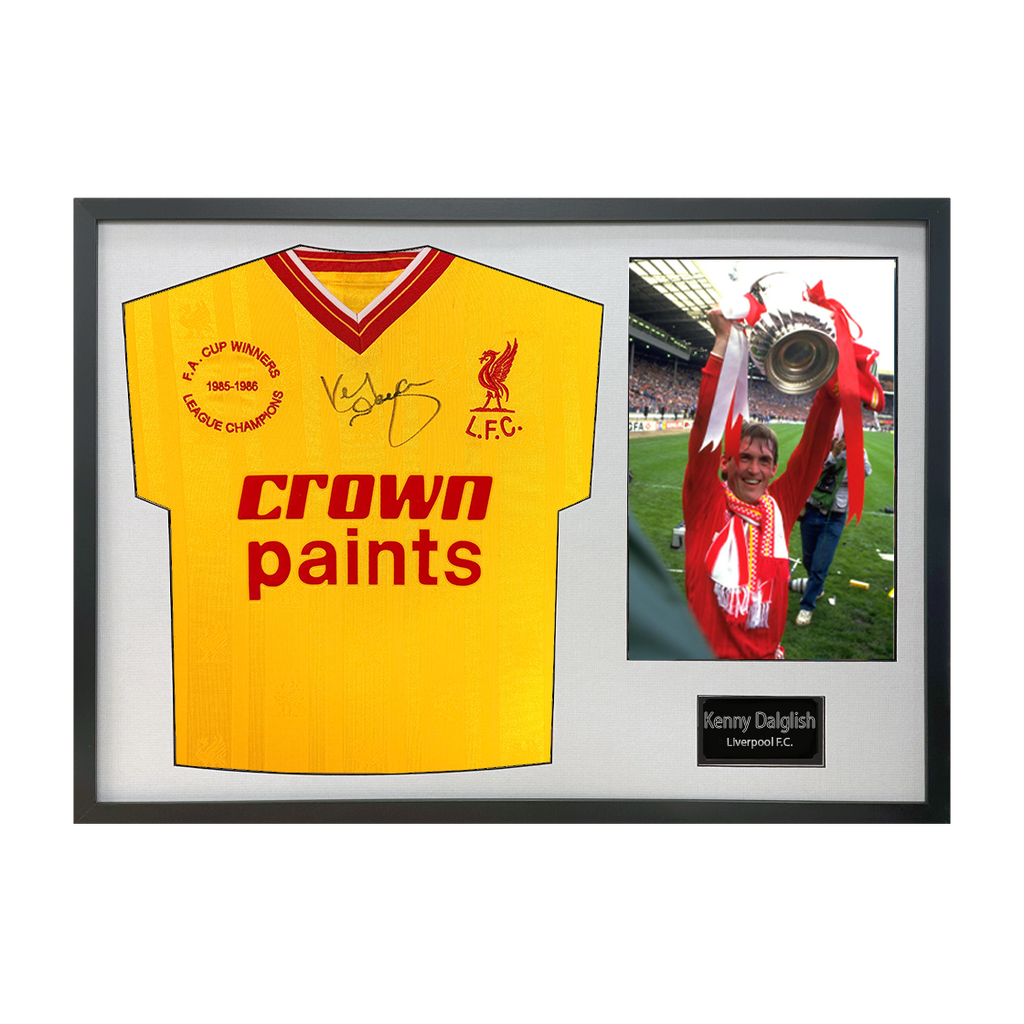 Kenny Dalglish Signed Liverpool Shirt Classic Frame