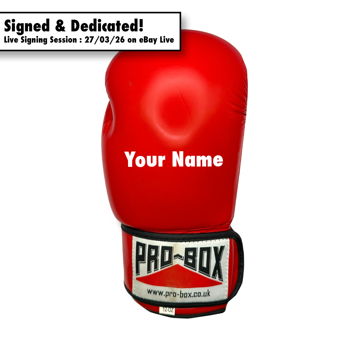 Dalton Smith Signed & Dedicated Pro-Box Glove