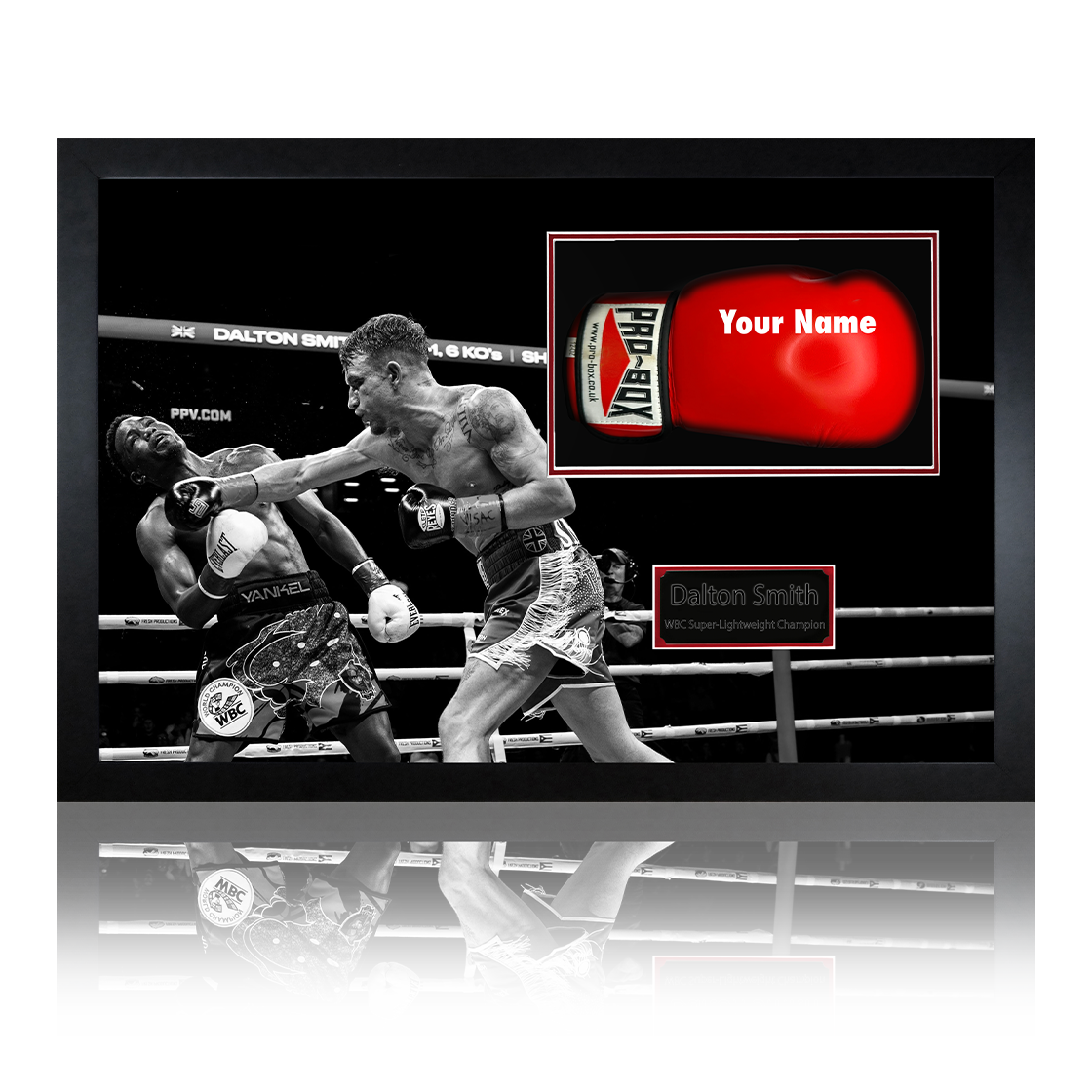 Dalton Smith Signed & Dedicated Pro-Box Glove Iconic Frame