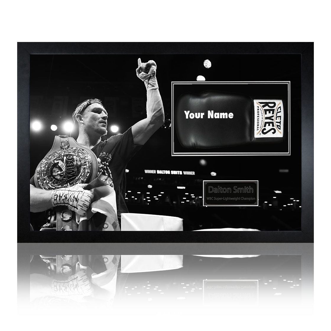 Dalton Smith Signed & Dedicated Pro-Box Glove Iconic Frame