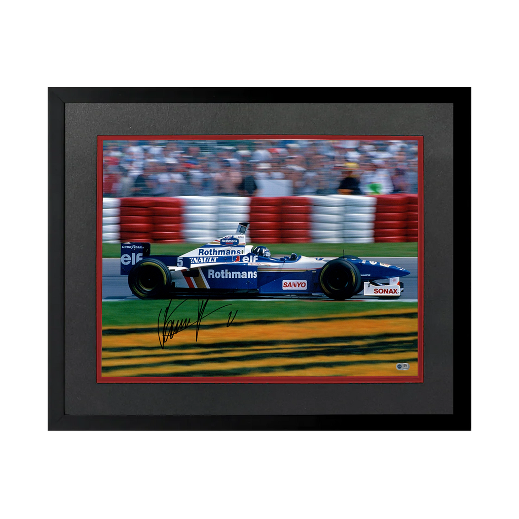 Damon Hill Signed 16x12 Image Deluxe Mount Frame (ACG Cert)