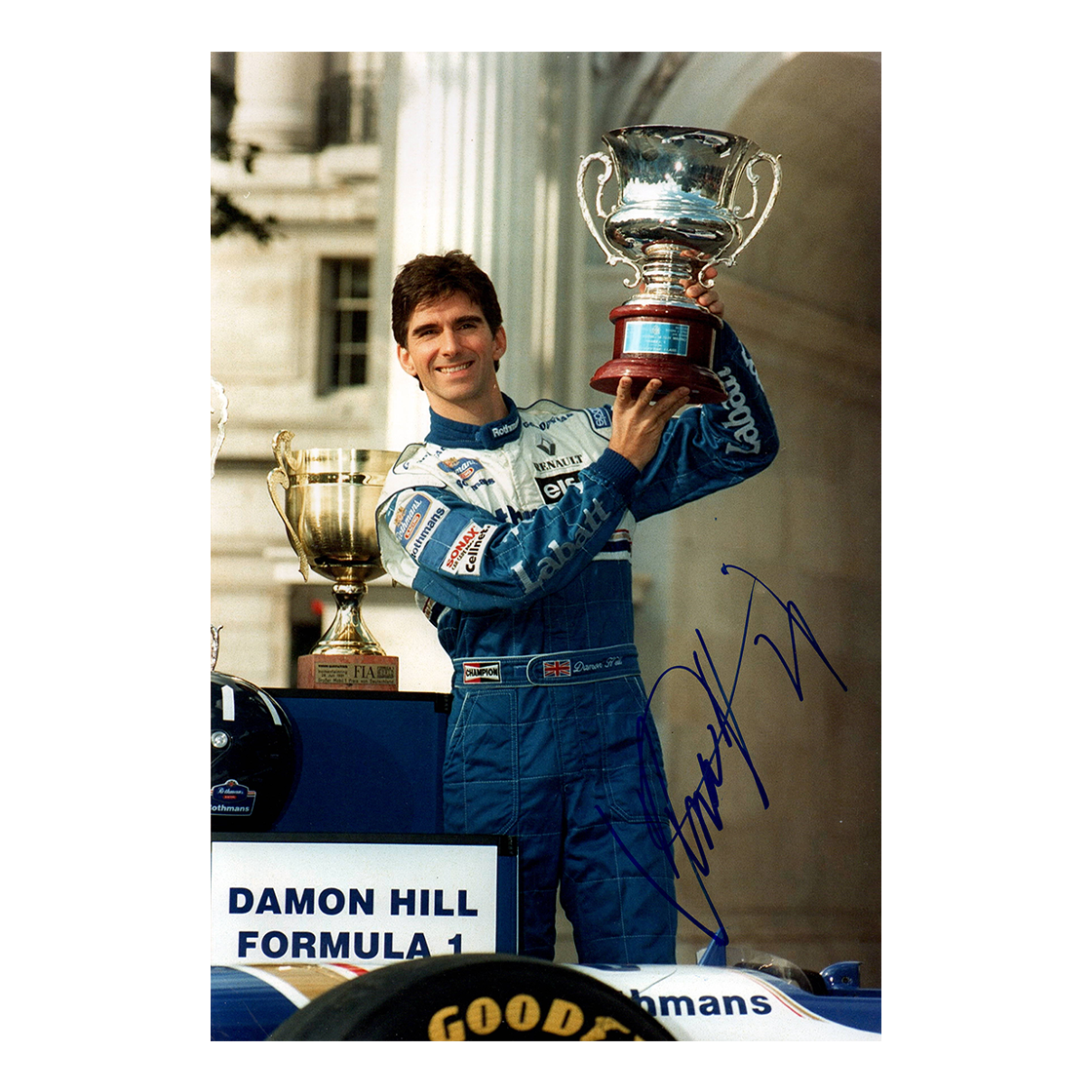 Damon Hill Signed 12x8 Image