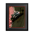 Damon Hill & David Coulthard Signed 16x12 Image Deluxe Mount Frame