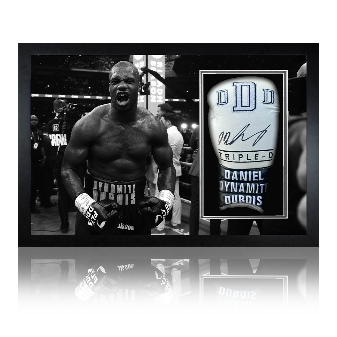 Daniel Dubois Signed White Glove Iconic Frame