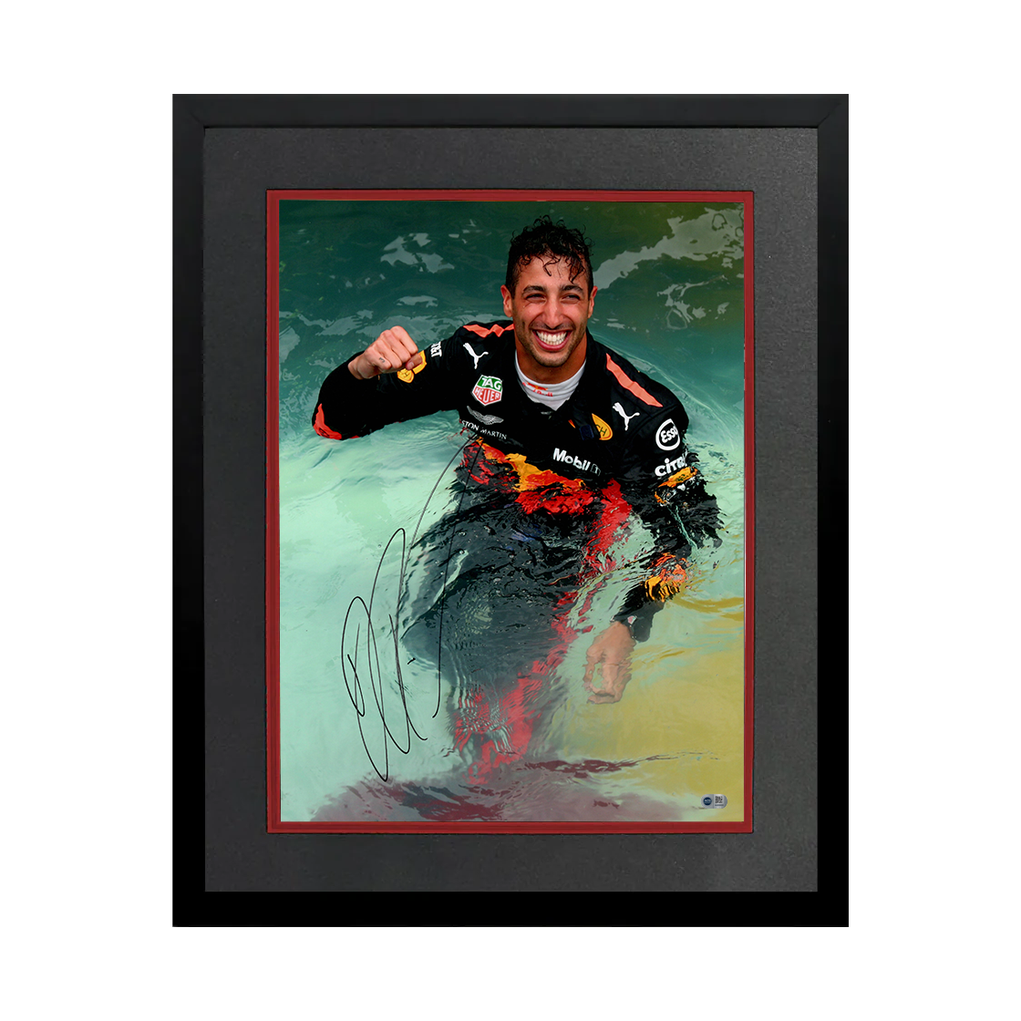 Daniel Riccardo Signed 16x12 Image Deluxe Mount Frame