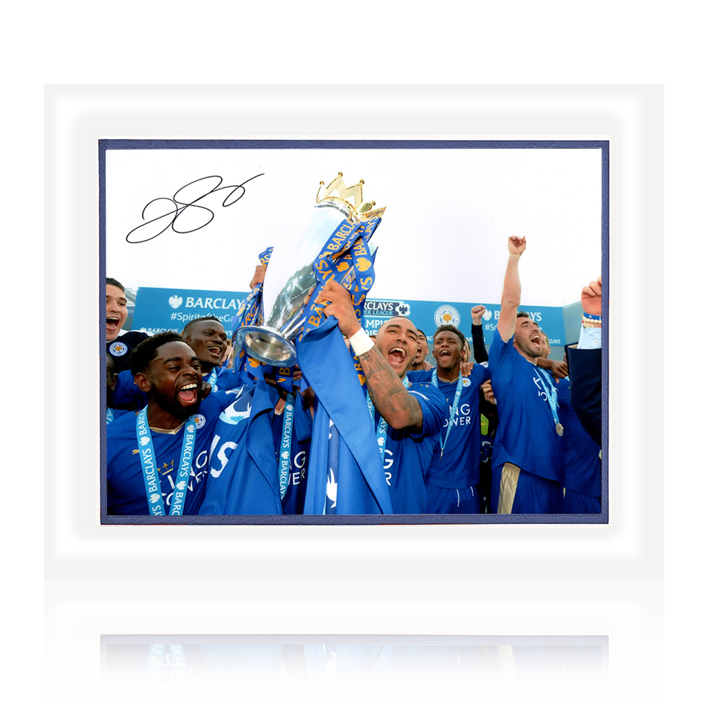 Danny Simpson Signed Leicester City Image Deluxe Mount
