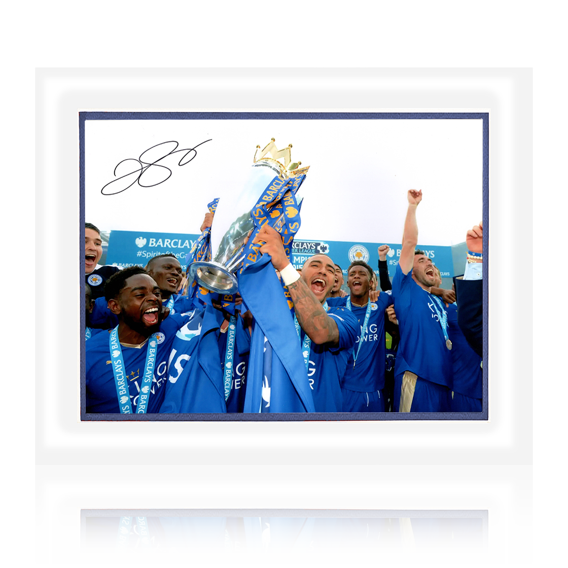 Danny Simpson Signed Leicester City Image Deluxe Mount