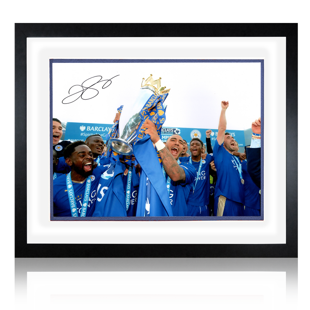 Danny Simpson Signed Leicester City Image Deluxe Mount Frame