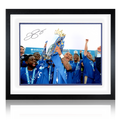 Danny Simpson Signed Leicester City Image Deluxe Mount Frame