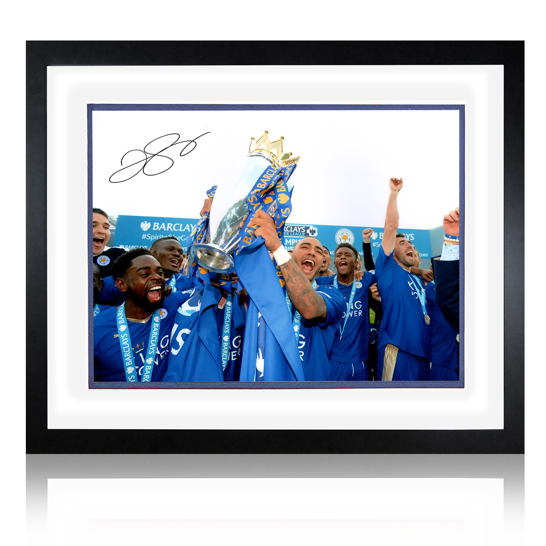 Danny Simpson Signed Leicester City Image Deluxe Mount Frame