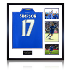 Danny Simpson Signed Leicester City Shirt Elite Frame