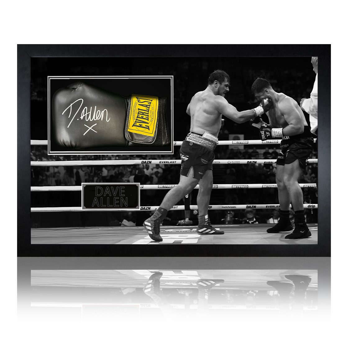 Dave Allen Signed Black Glove Iconic Frame