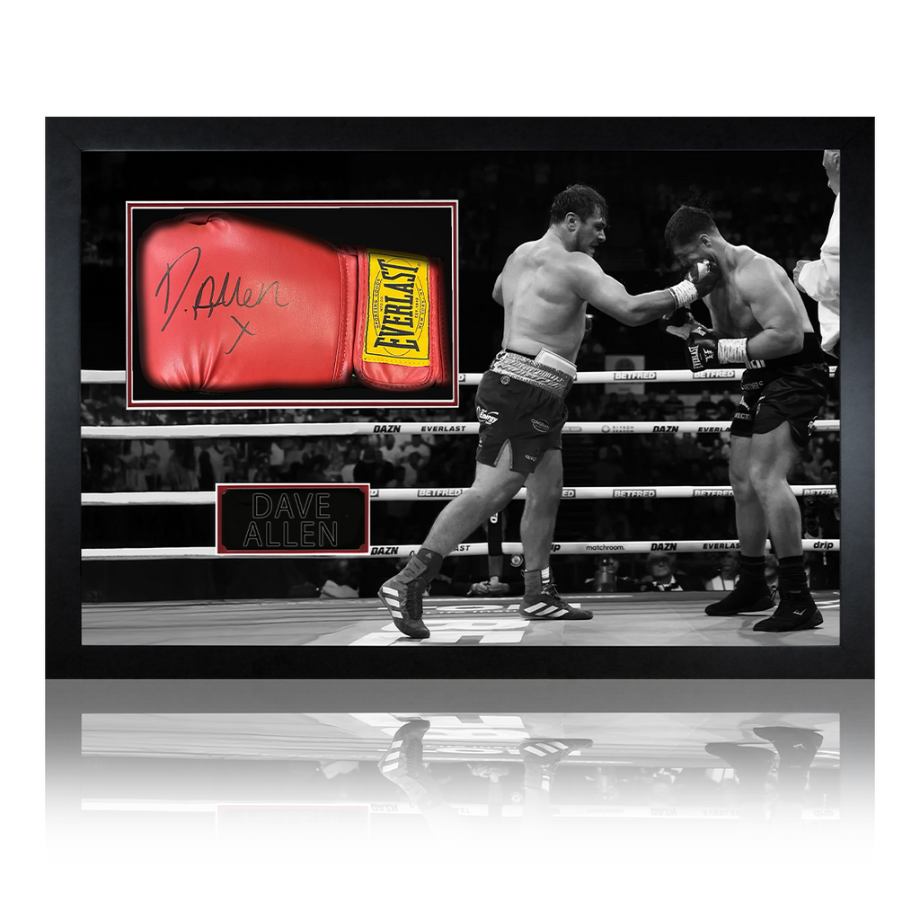 Dave Allen Signed Red Glove Iconic Frame