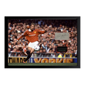 David Beckham Signed Manchester United Cut Iconic Frame