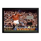 David Beckham Signed Manchester United Cut Iconic Frame