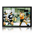 David Campese Signed Australia Rugby Cut Iconic Frame
