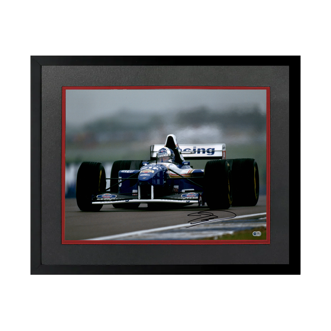 David Coulthard Signed 16x12 Image Deluxe Mount Frame (ACG Cert)