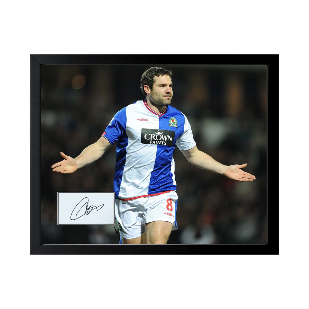 David Dunn Signed Blackburn Rovers Cut Deluxe Mount Frame