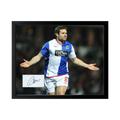 David Dunn Signed Blackburn Rovers Cut Deluxe Mount Frame