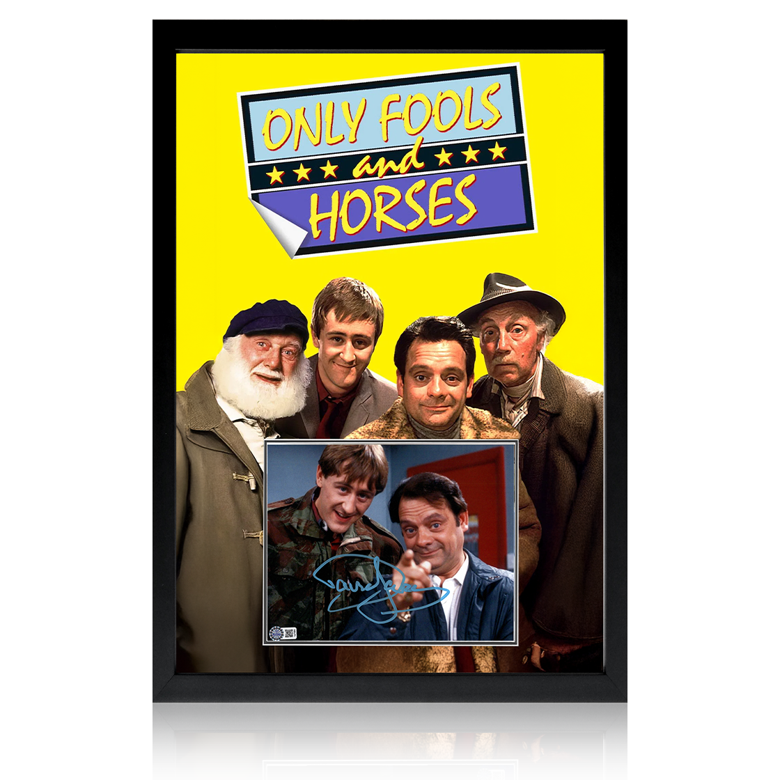 David Jason Signed Only Fools & Horses Image Iconic Frame (AFTAL Authentication)