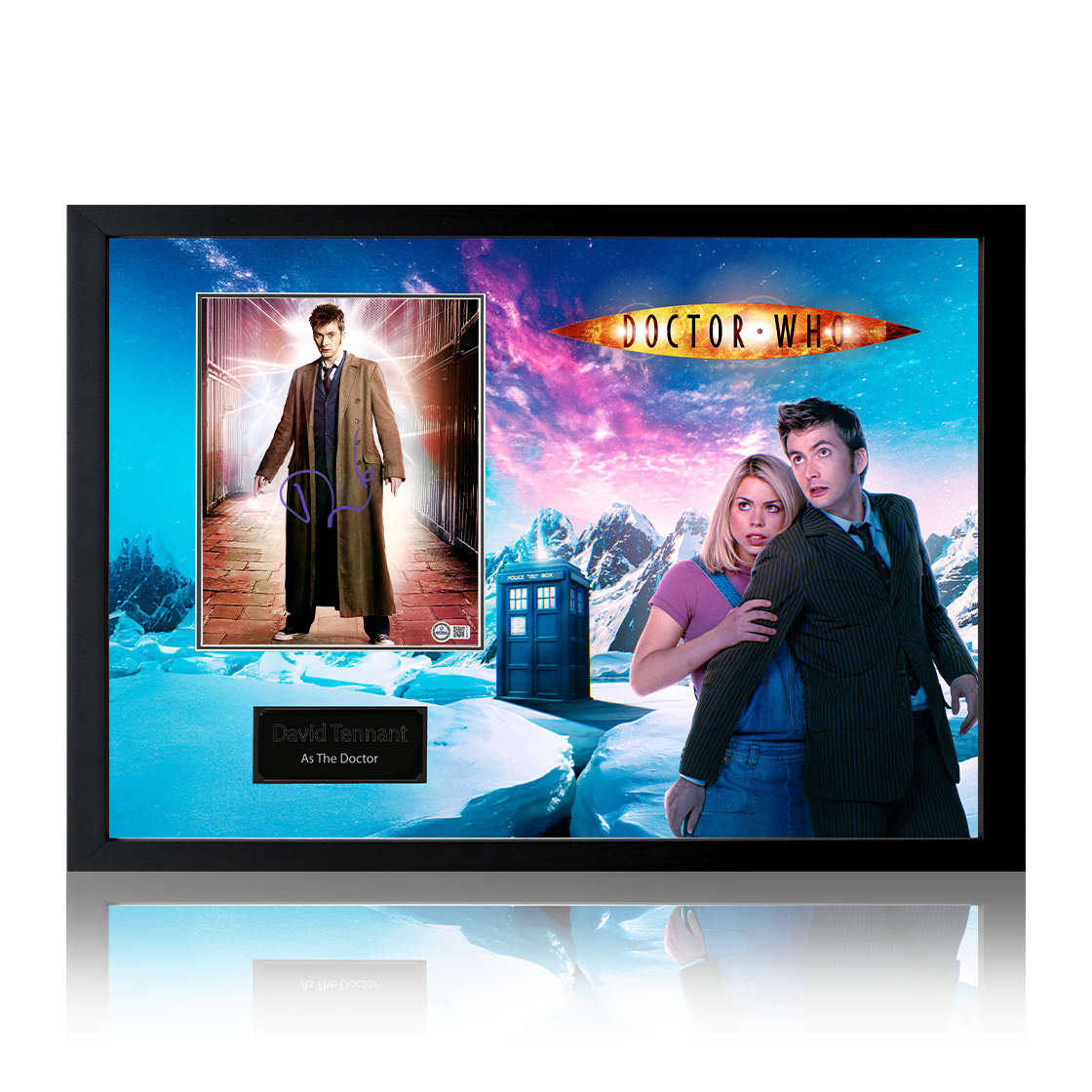 David Tennant Signed Doctor Who Image Iconic Frame (AFTAL Authentication)