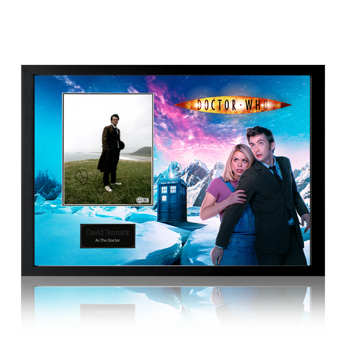 David Tennant Signed Doctor Who Image Iconic Frame (AFTAL Authentication)