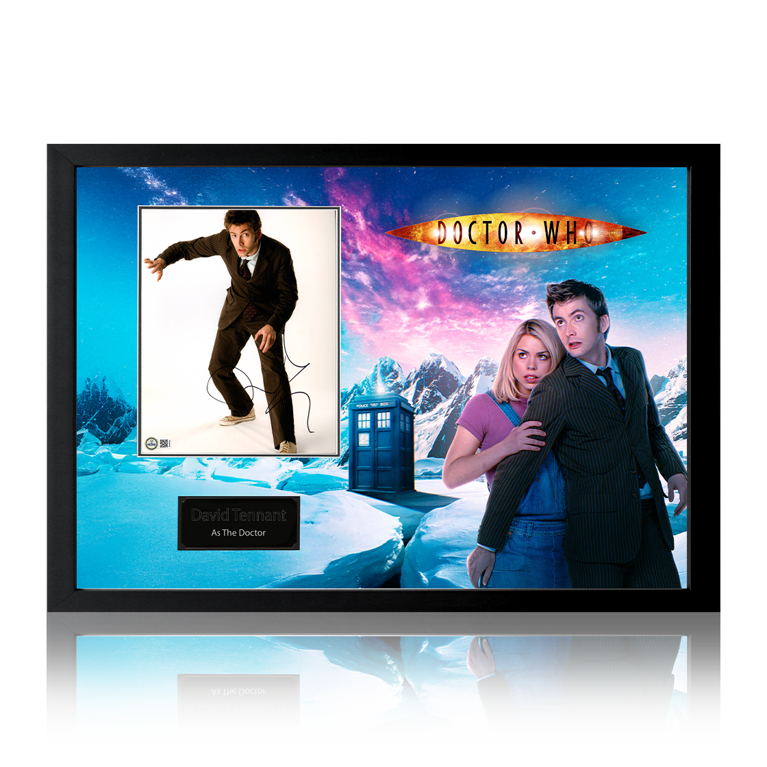 David Tennant Signed Doctor Who Image Iconic Frame (AFTAL Authentication)