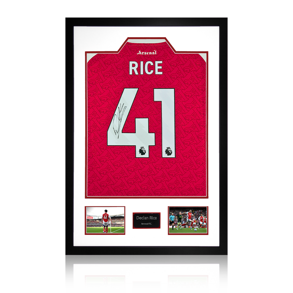 Declan Rice Signed Arsenal Shirt Premium Frame (ACG Cert)